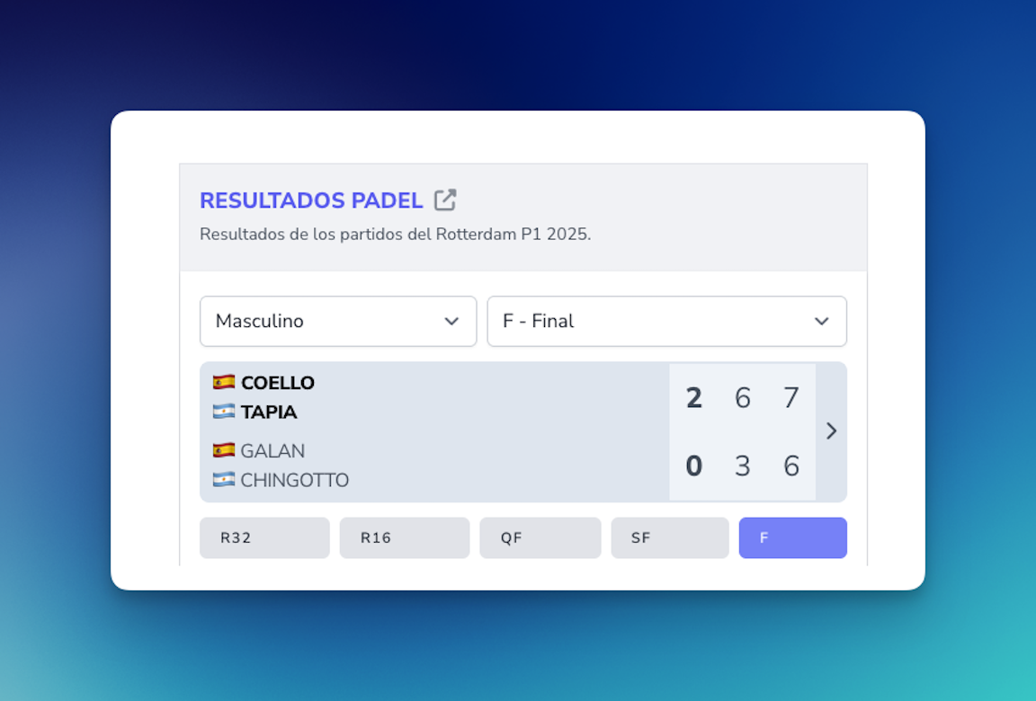 Embeddable widgets preview